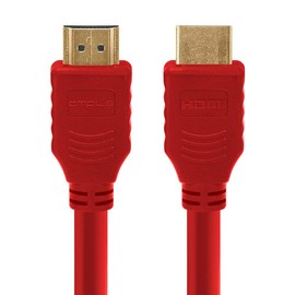 Cmple - HDMI Cable 6FT High Speed HDTV Ultra-HD (UHD) 3D, 4K @60Hz,18Gbps 28AWG HDMI Cord Audio Return 6 Feet Red