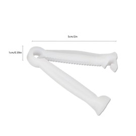 Chaungfu 50pcs Disposable Umbilical Cord Clamp Birth Hemostatic Materials,Pig Umbilical Cord Clamp for Animals Puppy Kittens Cow Livestock Sheep,Home Birth Supplies kit，White, 5x1cm