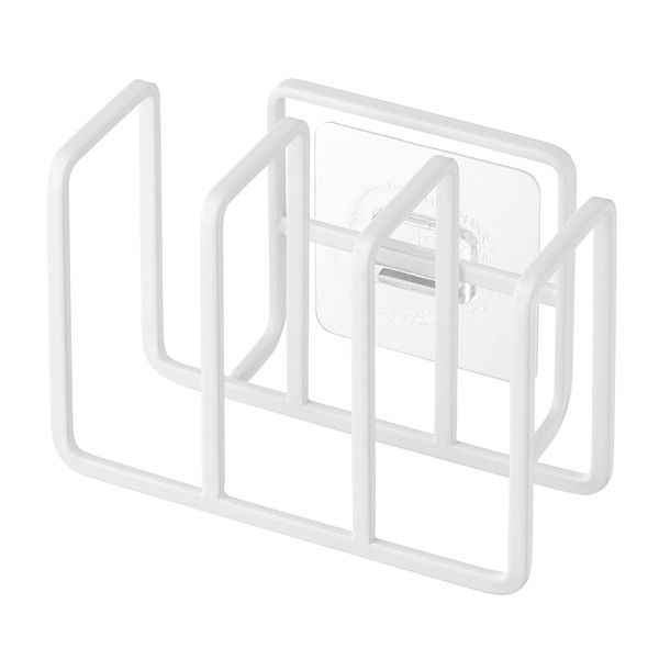 Yamazaki 3086 Film Hook, Sponge Holder, 3 Layers, White, Approx.