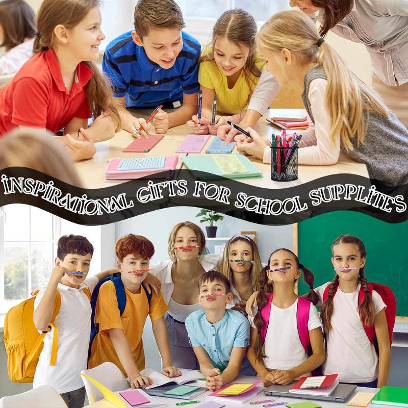 Yaomiao 24 Pcs Motivational Gifts Set Inspirational Pens Appreciation Sticky