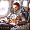 Ateupom Neck Pillow with Bluetooth Headphones Function for Travel, Travel