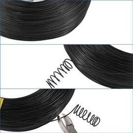 Cheriswelry 980 Feet 20 Gauge Black Aluminum Wire Bendable Metal Craft Wire Flexible Soft Jewelry Beading Wire 0.8mm for Sculpting Armature Artistic Floral Garden Wrapping DIY Craft