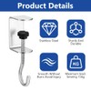 WYAN 4Pcs Handbag Holder Table Hook, Folding Handbag Hanger, Purse