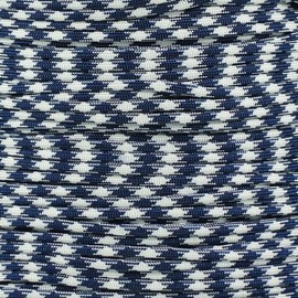 Paracord Planet Nylon 550lb Type III 7 Strand Paracord - Unique, Speckled Paracord Made in The U.S.A - Strong and Durable (Navy White, 100 Feet)