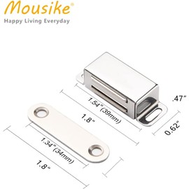 Mousike - Imanes Magn?ticos de Acero Inoxidable para Puerta de Cocina