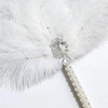 1920s Vintage Ostrich Feather Bouquet Fan Gatsby Bridesmaid Dance Feather