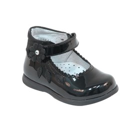 COQUETA Zapatos Primeros Pasos para Niña Fabricados En Charol Negro 12
