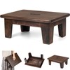 Wooden Step Stool (16.5" D x 12" W x 6.5"