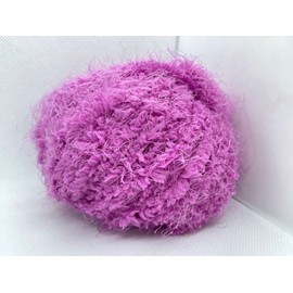 ICE Polar Soft Orchid Pink Ice Yarn 58236 Puffy Short & Long Eyelash Nylon 50g 60y