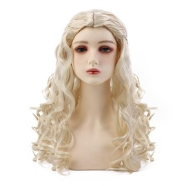 Women's Wig Blonde Wig Long with Braid, Rapunzel Costume Women, Blonde Wig Long, Rapunzel Wig, Angel Costume Women for Cosplay, Carnival, Theme Party