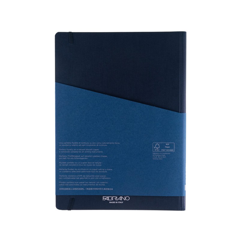 Fabriano Ecoqua Plus Hidden Spiral-Bound Notebook, 8.3" x 11.7", A4,