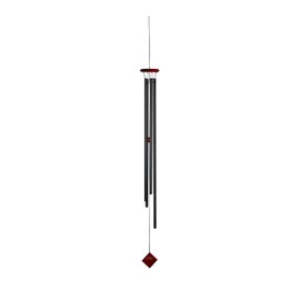 Woodstock Wind Chimes of Saturn Wind Chimes for Outside 47" Black Large Deep Tone Wind Chime Décor for Outdoor Garden, Patio, Porch, Encore Collection