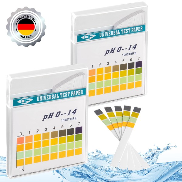 ECENCE pH Test Strips Pack of 200, Lackmus Test Paper,