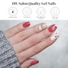 Tiras de gel semicuradas para uñas, 28 piezas de pegatinas