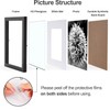 Yaetm 8x8 Picture Frames Black Set of 9, Square Photo