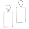 WinldMonmo Transparent Acrylic Keychain Photo Frame, 1.57 x 2.16 Inches,