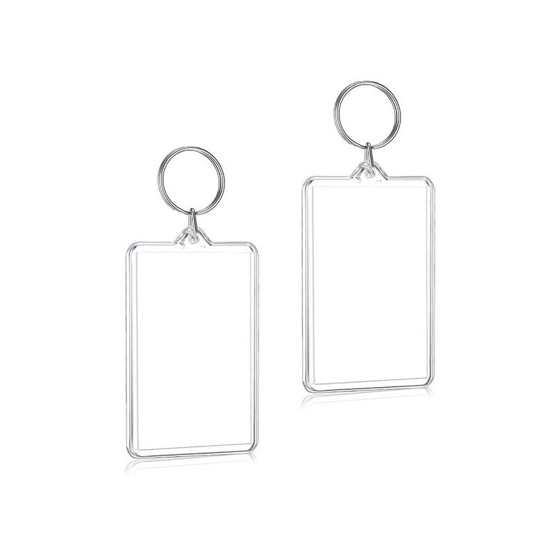 WinldMonmo Transparent Acrylic Keychain Photo Frame, 1.57 x 2.16 Inches,