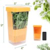 LUVCOSY Fresh Herb Keeper for Refrigerator, Clear BPA-Free Herb Saver,