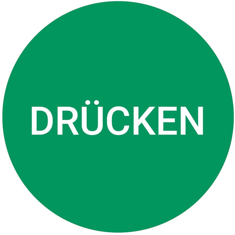 PVC Sticker Door Sign Press and Pull (Single) Diameter 9.5