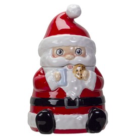 Pacific Giftware Xmas Christmas Santa Ceramic Cookie Jar