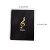 A4 Music File Folder,50 Sheet/100Pages Choir Folder, Waterproof Presentation Folder