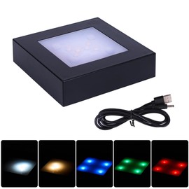 PHOSOK - Base de luz LED multimodal, multicolor, color negro