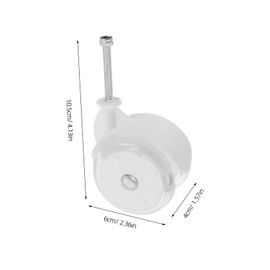 Kisangel 4pcs Roller Walker Wheels Lightweight Replacement Swivel Casters for Use Stable Walker Accessories for Safe Learning