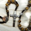 Saint Benedict Rosary/Necklace Handcrafted in Bethlehem & Jerusalem from holy