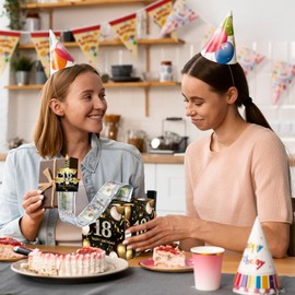 GROVBLE Money Gifts 18th Birthday, Money Gifts Birthday, DIY Money Gift Packaging, DIY Surprise Box, 18th Birthday Money Box for Cash Gift Pull, Gift Box for Girls Boys