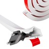 39" Flexible Cord Hider Wall for Mounted TV Single Wire，Side