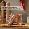 Pure Copper Hammered Tumblers Set of 4 | 350ml (11.8oz)