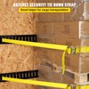 VEVOR E-Track Ratchet Strap, 8 Pack 2" x 15'Polyester Tie-Down