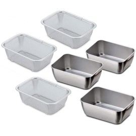 Shimomura Planning Stacking Colander Set with 3 Bats