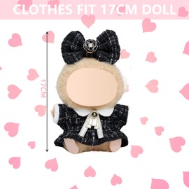 Clothes For Doll - Luxury Chic Style Set For 17cm Dolls, Premium Outfit With Accessories+ Fragrant Style Dress+Hair Clip, Bag Ribbon Hair Clip Boy And Girl For Best Gifts