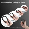 KINLINK 2 Pack Black Carabiner Clip, 7 inch Heavy Duty