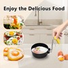 2 Pack Stainless Steel Egg Poacher, Non-Stick Egg Poacher Pan
