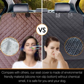 iBuddy Bench Dog Car Seat Cover for Car/SUV/Small Truck, Waterproof Back Seat Cover Protector for Kids Without Smell, Heavy Duty and Nonslip Pet Car Seat Cover for Dogs, Machine Washable