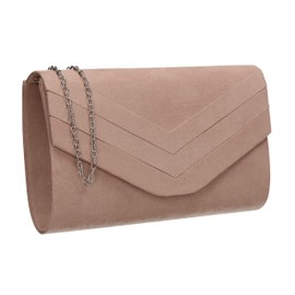 SWANKYSWANS Women's Samantha Clutch Bag, Nude, One Size