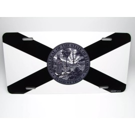 DIGIART INTERNATIONAL FLORIDA STATE TACTICAL FLAG METAL CAR NOVELTY LICENSE PLATE AUTO TAG
