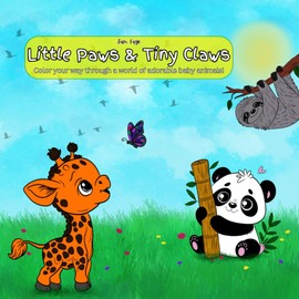 Little Paws & Tiny Claws: Color your way through a world of adorable baby animals!