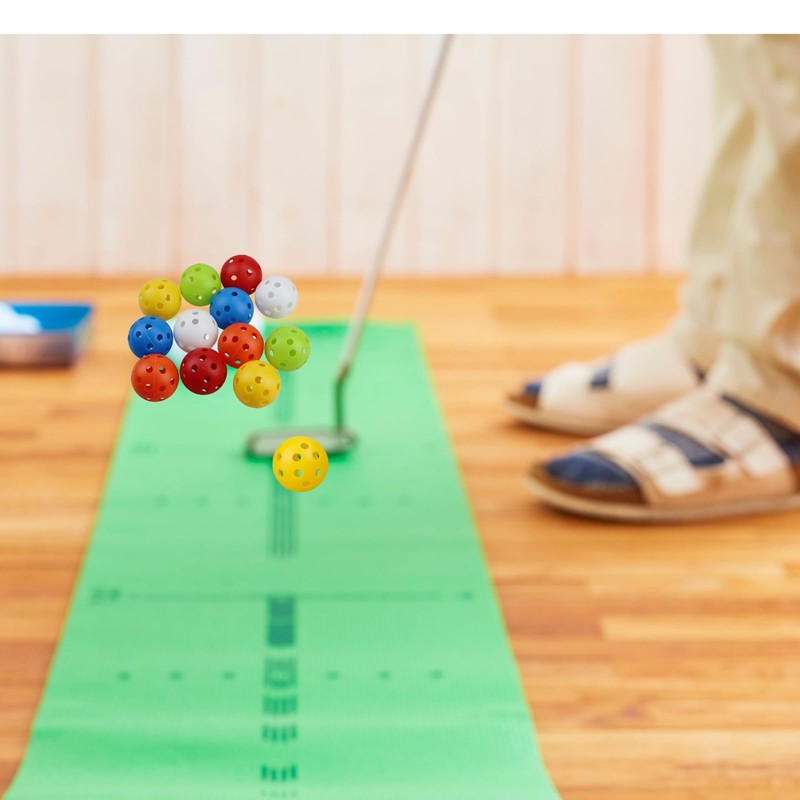 JNALFG Golf Balls Practice Plastic Hollow Balls Lightweight Perforated Training