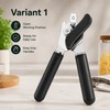 Stainless Steel Manual Can Opener with Ergonomic Non-Slip Handles, Multifunctional