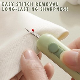 Dayinkes 3 in 1 Needle Threader Seam Ripper, Needle Threader with 2 Needles, Portable Mini Seam Ripper and Thread Remover, Stretchable Stitch Remover Tool, For Needle Work Patterns and Sewing Clothes