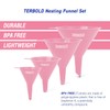 Terbold 4pc Funnel Nesting Set in BPA Free Plastic for