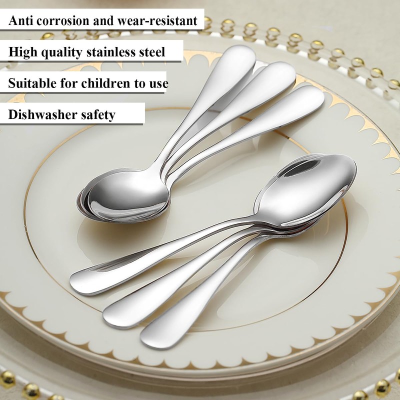 Berglander Coffee Spoons Set of 12, Stainless Steel Small Spoons,