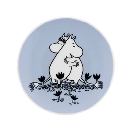 Moomin by ARABIA Classic Mini Plate Plate, 4.1 inches (10.5 cm), Love Blue
