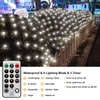 CERIAL Christmas Net Lights Outdoor Indoor Plug in, 3.6x1.5M 200LED