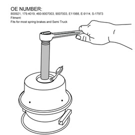 2PCS 800921 Brake Chamber Cage Bolt Metal Release Bolt Cage for Most Semi Truck Spring Brakes Peplace OE 179.4019 460‑9007003 9007003 E11988 E‑9114 S‑17973