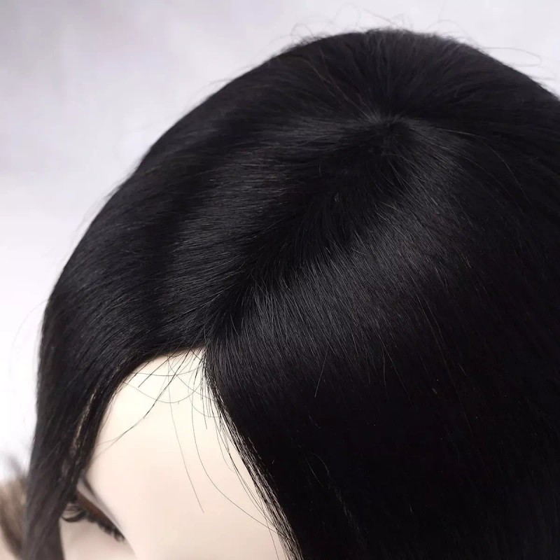 Beautyonline Peluca De Cabello Humano Natural Liso De 35 Cm