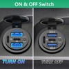 4 Ports 12V USB Outlet with ON OFF Switch Dual